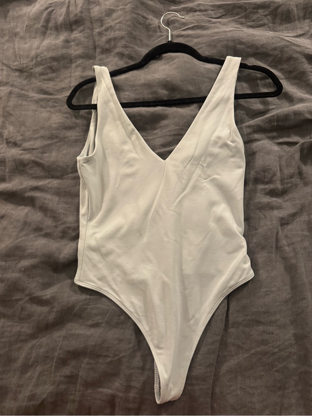 Babaton contour blue gray bodysuit